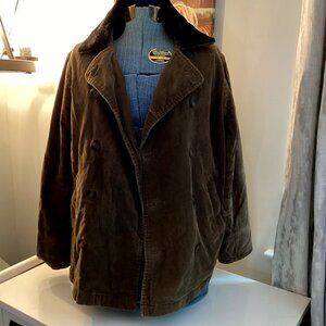 Stussy Tribe Military Jacket Men's Medium. Brown, Corduroy, Button- Down, Collar